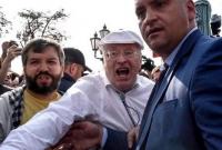 В Москве Жириновский избил участника митинга (видео)