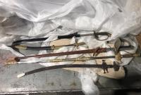 Мужчина пытался незаконно провезти сабли и меч из Италии в Украину