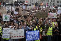 В Лондоне протестовали против усиления карантина
